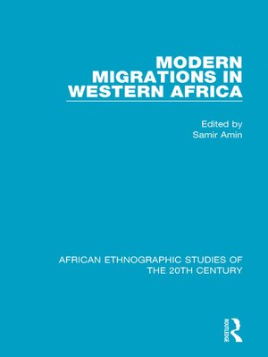 cover image of Modern Migrations in Western Africa